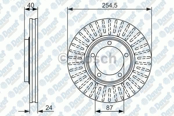 BOSCH 0986479596 Fren Diski On Havali 255mm Hyundai Starex 2.5tci 2.5crdi 2.5tci 10->  ####